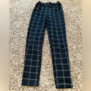 Prettylittlething Black Pin Stripe Casual Pants